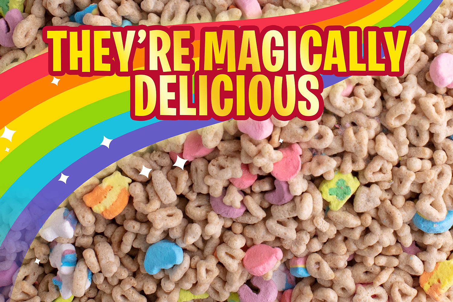 Trozos de cereal Lucky Charms